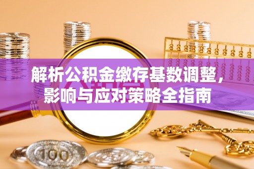 西螺解析公积金缴存基数调整，影响与应对策略全指南