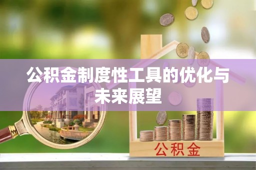 西螺公积金制度性工具的优化与未来展望