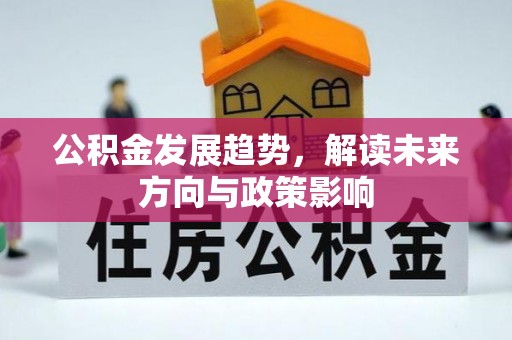 西螺公积金发展趋势，解读未来方向与政策影响