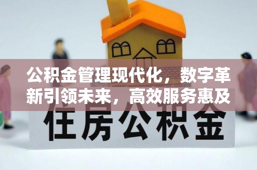 西螺公积金管理现代化，数字革新引领未来，高效服务惠及民生