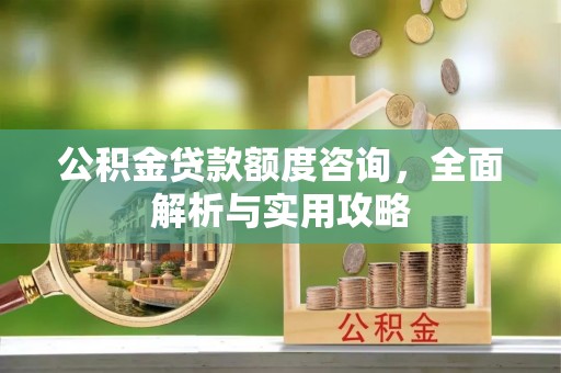 西螺公积金贷款额度咨询，全面解析与实用攻略