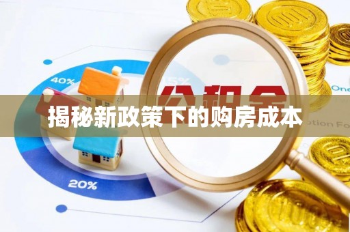 西螺揭秘新政策下的购房成本