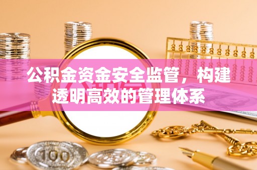 西螺公积金资金安全监管，构建透明高效的管理体系